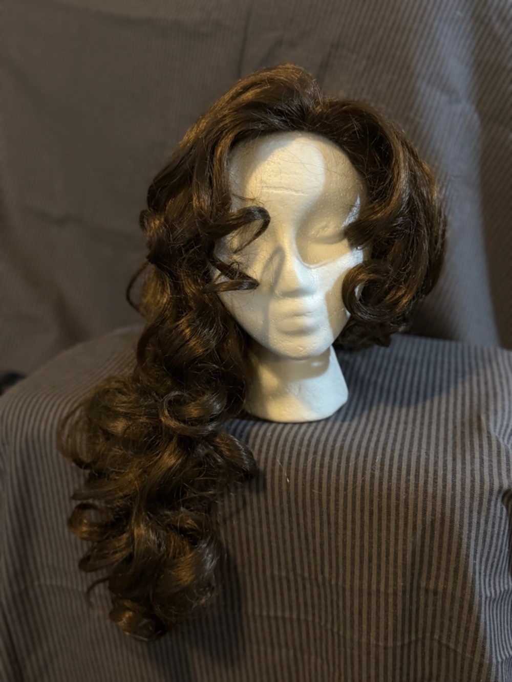 Dark Brown Long Curly Women’s Wig - Natural Shine